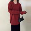 Autumn and Winter New Soft Waxy Gentle Wind Knitted Bottoming Shirt Inner Top Women's Loose and Thin Pullover Sweater Tide