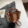 Premium canvas bag women's bag messenger bag new large-capacity fashion casual versatile shoulder handbag