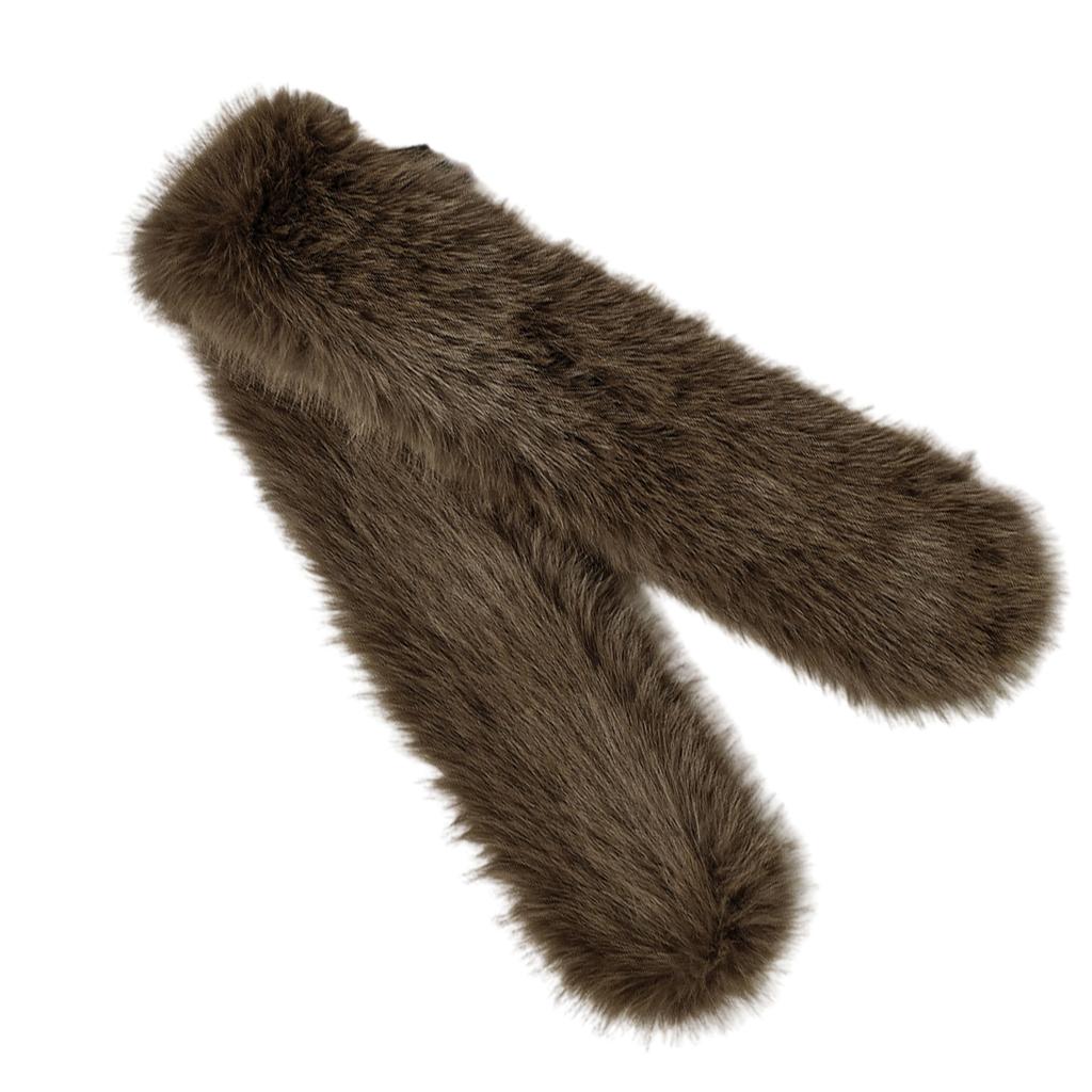 Fashionable Faux Furs Scarf Collar Plush Neckerchief for Women Party Furry Shawl Wrap for Daily Commute or Evening Event