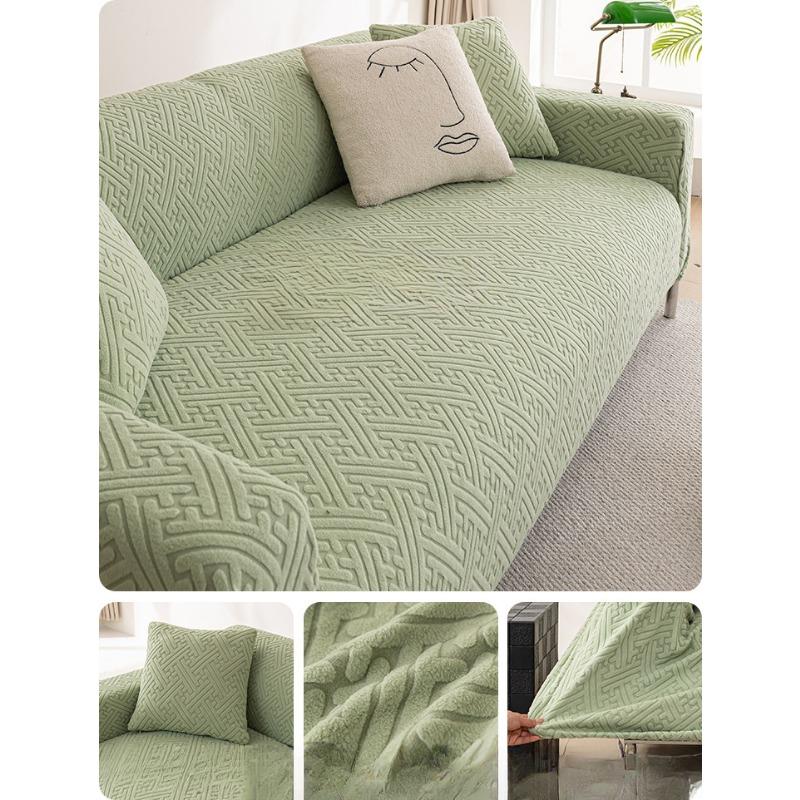 Licht Franse Bankhoes All-Inclusive Universele Hoes Hoogwaardig Vier Seizoenen Universeel Anti-Kattenklauw Elastische Volledige Hoes Doek 90-140cm