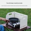 Large Foldable Windproof Heat Concentrating Camping Stove Shield