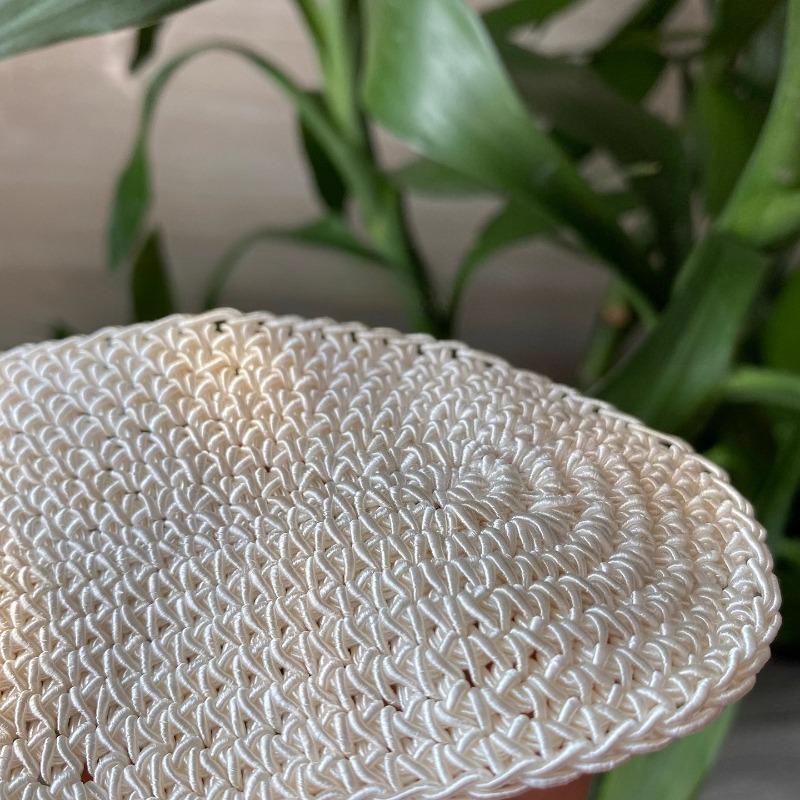 500g 1mm Off-white Leinenfaden Feuchtigkeitsaufnahme Atmungsaktivität Textur Stark zum Stricken Hüte Schals Aufbewahrungskörbe Taschen
