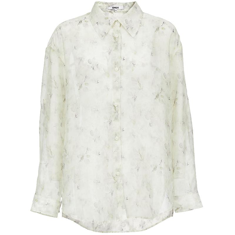 ONLY Women s Loose-Fit Lapel Long Sleeve Blouse S