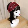 Face Wash Headdress Hollow Lace Girls Turban Headband Women Head wraps Korean Style Hairbands Pearl