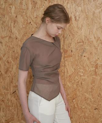 Peullobeu Sheer Riv Blouse_Br