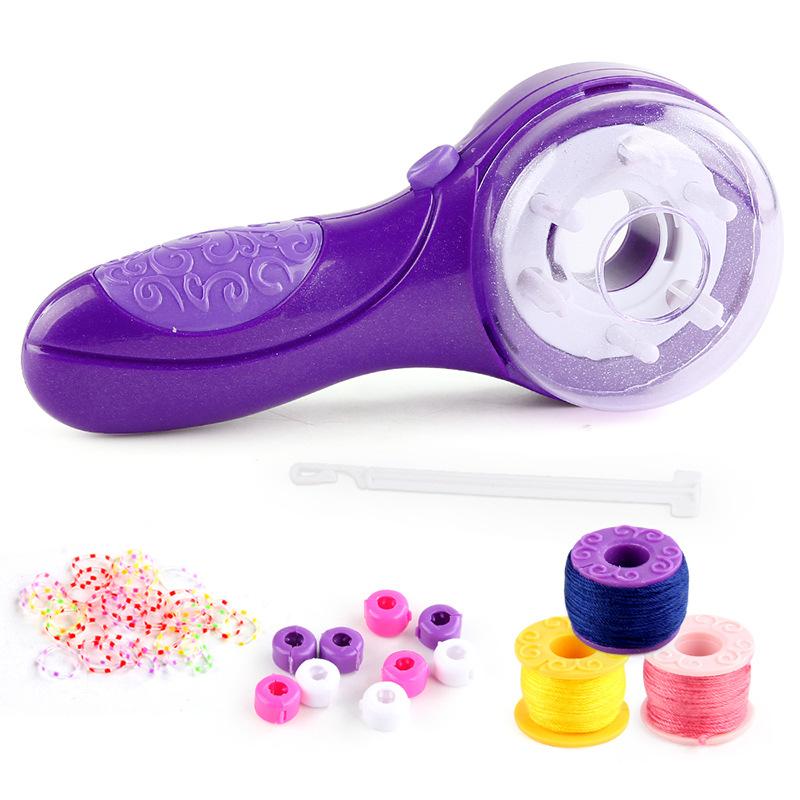 Girls Magic Electric Hair Braiding Maker Play House Hair Braiding DIY Makeup Toy