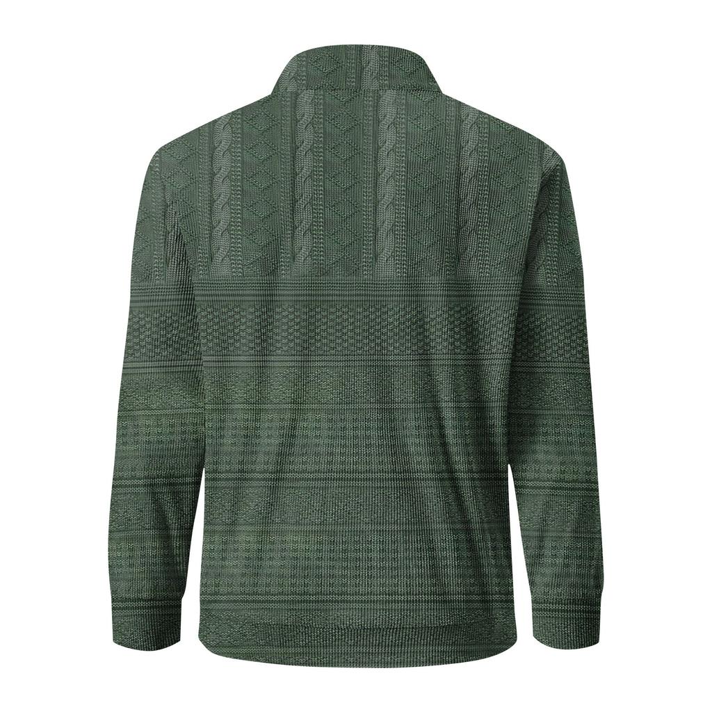 Męska bluza retro casual z nadrukiem gradientowym