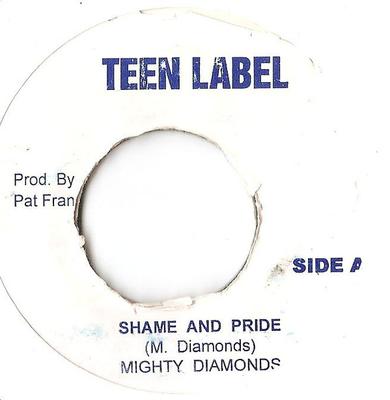 7inch Record MIGHTY DIAMONDS / JAH LLOYD - Shame And Pride / Chant NONE Teen Label Jamaica Reggae, Ska & Dub Used