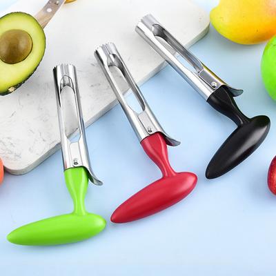 Werkzeug zum Entfernen des Fruchtkerns mit scharfen, gezackten Klingen. Einfach zu verwendendes, tragbares Multifunktionswerkzeug zum Entkernen von Früchten