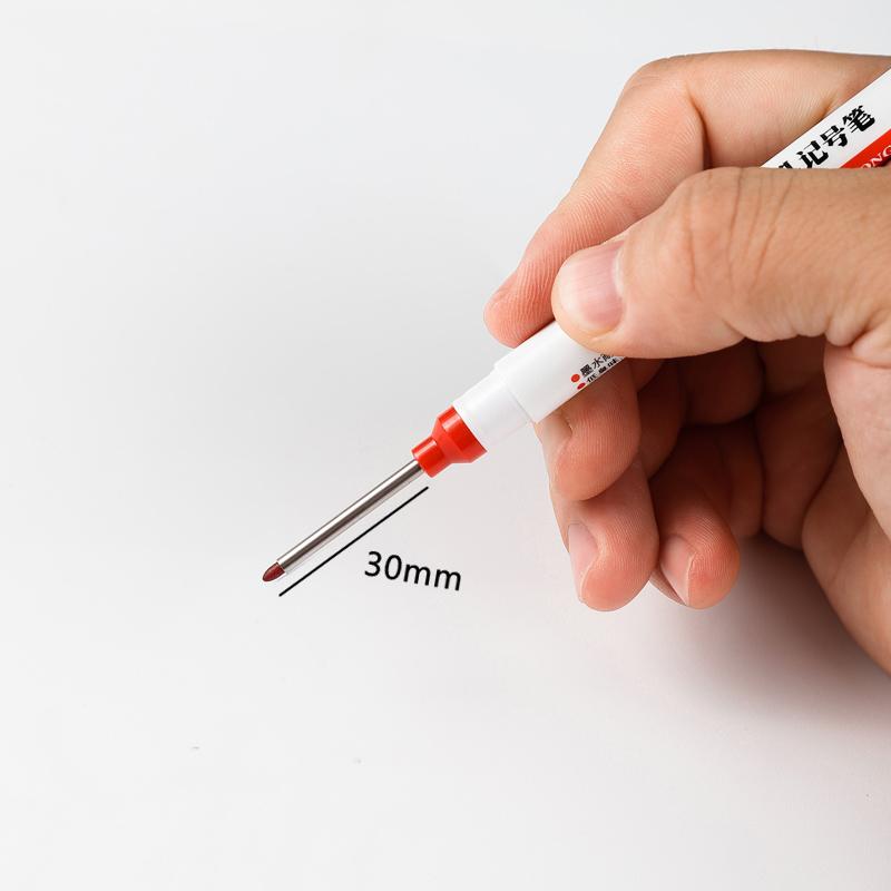 

20 мм красные/черные/синие/белые чернильные маркеры с длинной головкой, украшения для ванной комнаты, деревообработки, многофункциональные маркеры с глубокими отверстиями