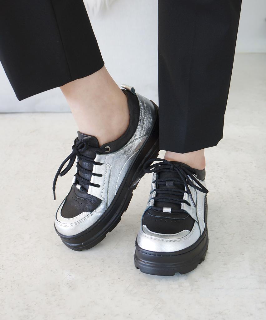 Gisse Genuine Leather Lumina Platform Sneakers Gis-46284