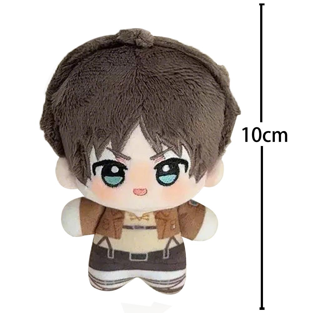 Titan Anime Plush Toy Eren Jaeger plushies Stuffed cotton Hange Zoe plush doll Levi Figure Collection Pendant keychain Gift 10cm