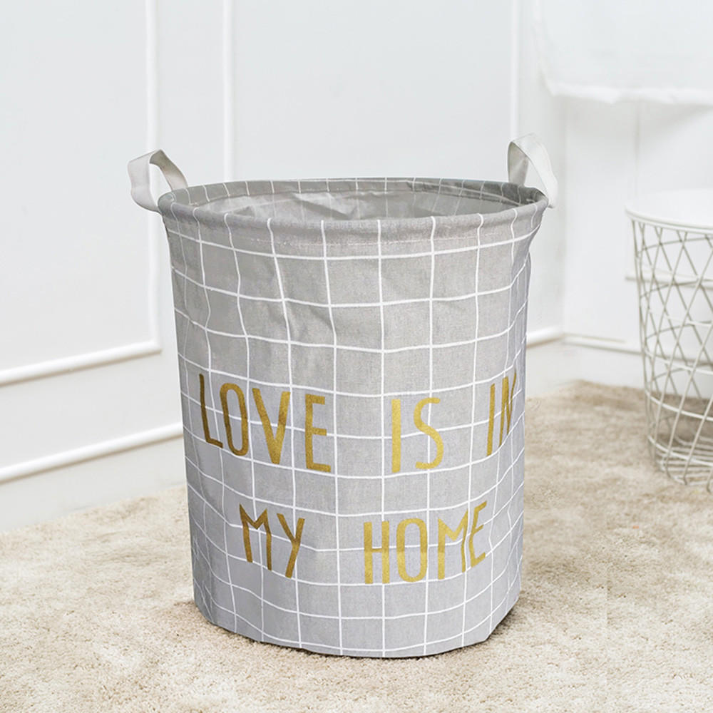 Animal Canvas Sheets Laundry Clothes Basket Folding Storage Box