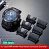 Para Casio Big Mud King GWR-B1000 GWR B1000 Pulseira de Relógio de Couro Borracha Modificada Conector de Partícula de Cabeça Adaptador Conversor de Metal