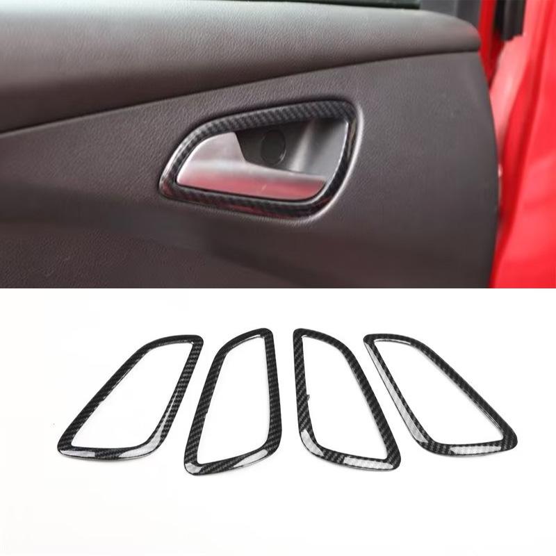RHD For Ford Focus MK3 2012  ABS Carbon Fiber interior Decoration Accessories door amrest window rise gear  A/C control panle