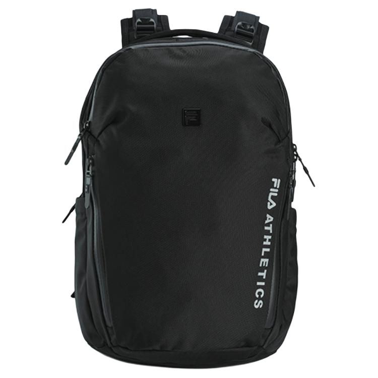 FILA Fitness Fashion Portable Daily Fabric Mini Backpack Men backpack Black Gray A13M441101F Tin Gray