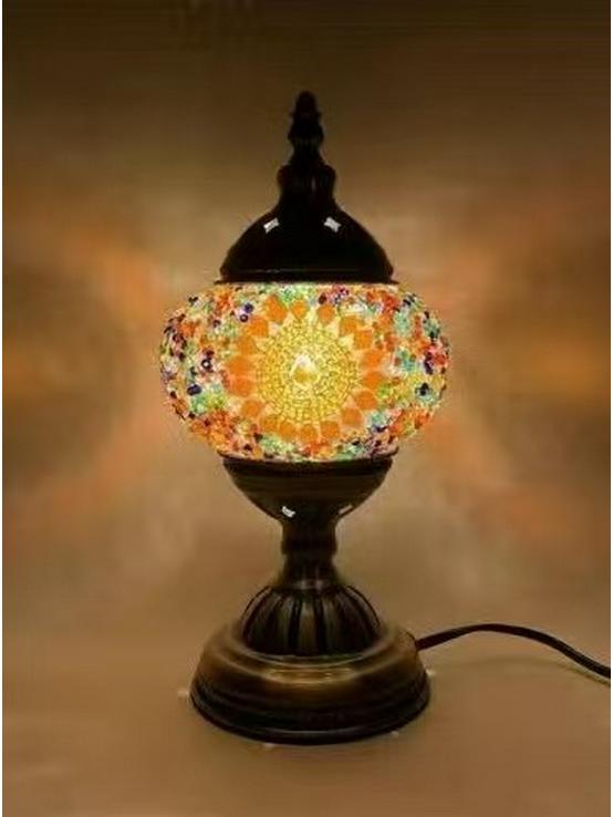Bohemian Turkey Style Table Lamp - LED Night Light for Bedroom, Study, or Dining