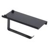 Toilet Paper Holder 304 Stainless Steel Anti Rust Wearable Bathroom Phone Holder for Kitchen WashroomBlack