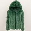 OFTBUY 2024 Winter Plush Hooded Fur Top Fashionable Natural Rabbit Fur Coat Thickened Warm New Casual Coat for Women's Jacket