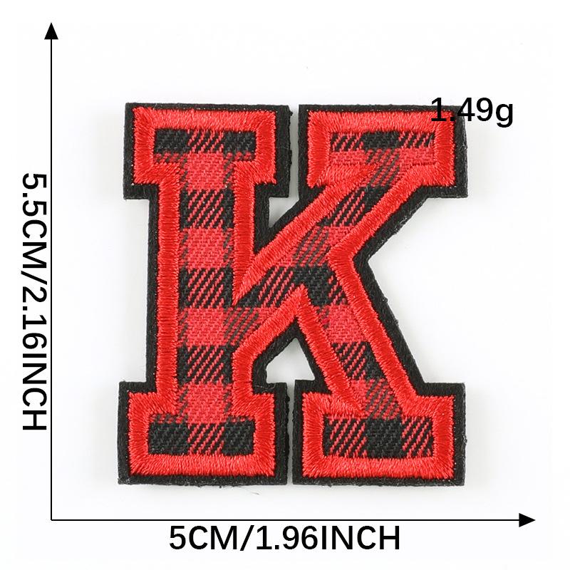 Computer Embroidery Label Cloth Embroidery English Alphabet Embroidery Badge Sticker Clothing Accessories Hat Accessories Patch Cloth Sticker