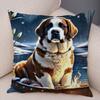 Moon Boat Butterfly Dog Corgi Cushion Cover Double Print Decor Pet Animal Pillowcase Soft Plush Pillow Case for Car Sofa Home