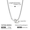 Summer Titanium Steel Non-fading Necklace Simple Zircon Versatile Stainless Steel Light Luxury High-end Clavicle Chain Women's Jewelry