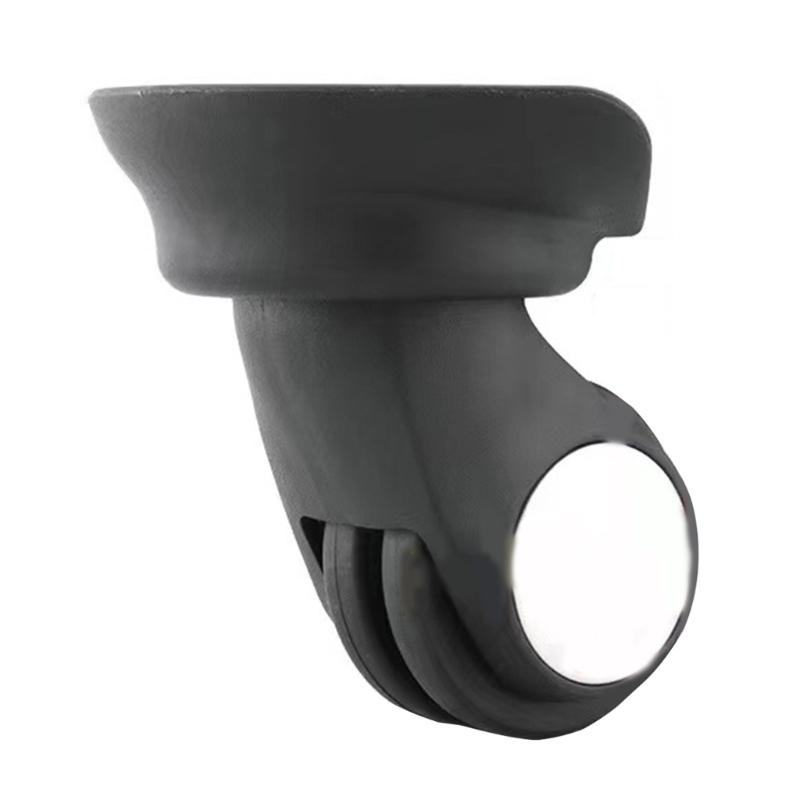 Versatile A17 ABS Inner Double Wheel Casters Smooth 360° Swivel 1 Pair Wheels for Easy Maneuvering Durable for Suitcase