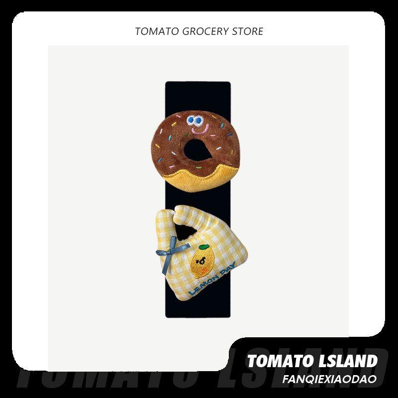 

Tomato Original Chocolate Donut Car Seat Belt Shoulder Cover Car Accessories Shoulder Pad Anti-Wear Universal Single - Chocolate Donut - Black Shoulder Pad