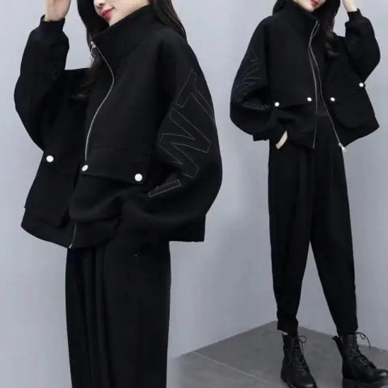 Winter and Autumn Fashion Chic Goddess-style Set - Women's Winter Casual Stylish and Age-Reducing Two-Piece Pants