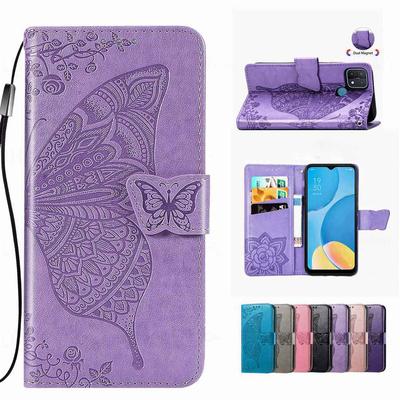 Husă tip flip din piele cu model fluture pentru Vivo Y21 Y27 Y39 Y35 Y16 V30 V40 Y29 Y18 Y28 Y04 Y70 V23 5G V25 V29 V27 Y17S Y31 Y36 Husa portofel Capa Coque