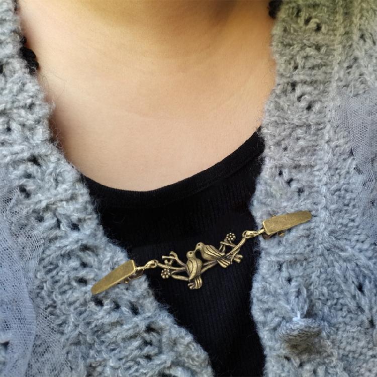 Together Vintage Dress Clip Girls Cardigan Clips Shirt Clip Brooch Clips for Clothing Security