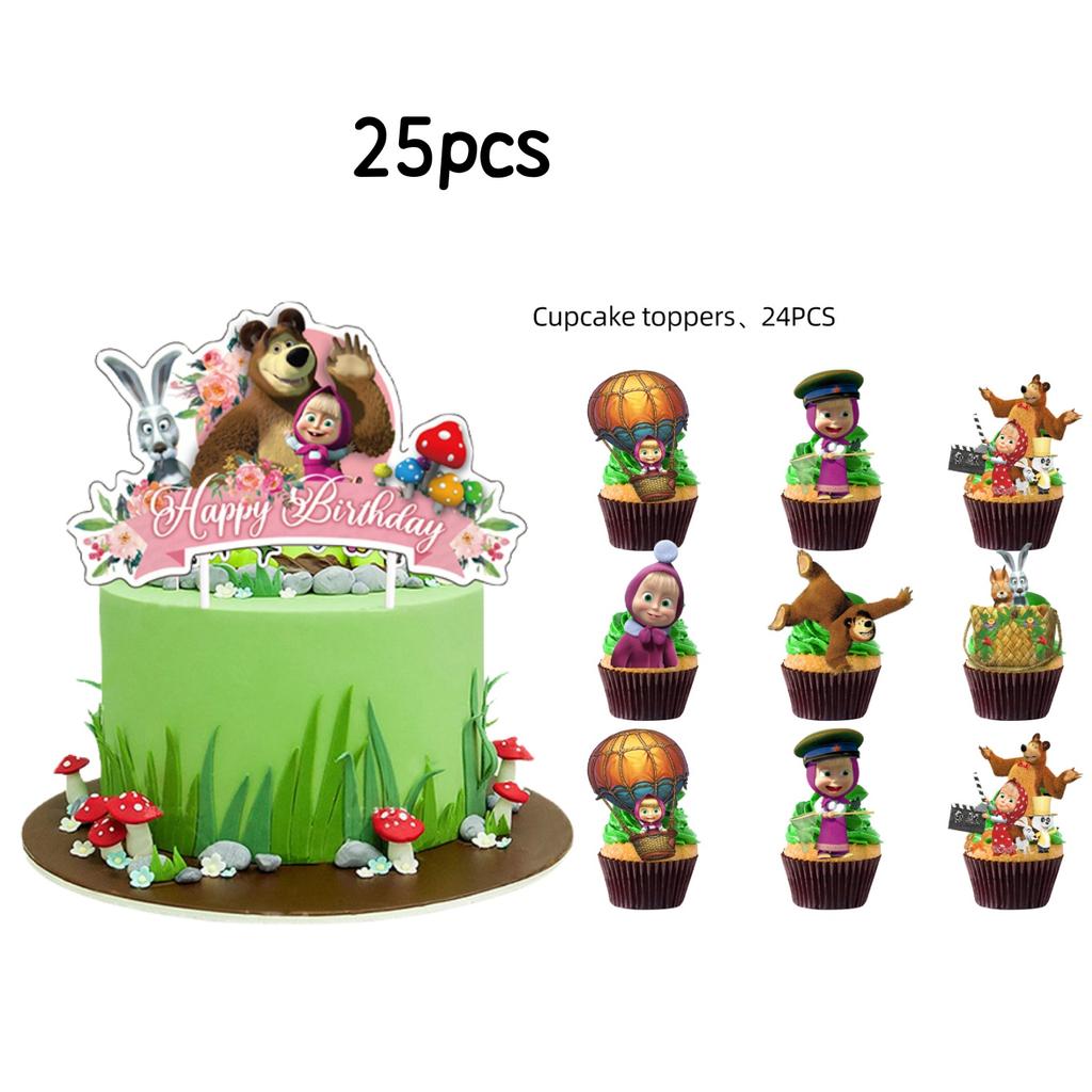 Mädchen und Bär Geburtstagsdekorationen Einweggeschirr Tischdecke Becher Teller Serviette Ballons Babyparty Kinder Partygeschenke