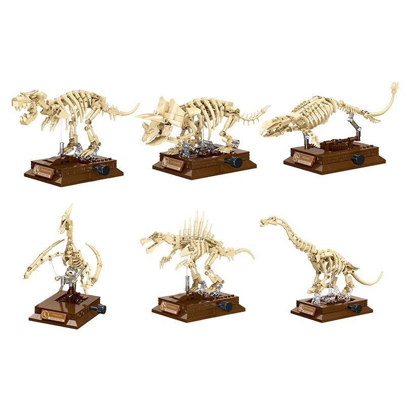 Dinosaur Skeleton Building Blocks: Movable Display Model for Children's Educational Toy