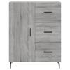 Vidaxl Witrynka Szary Dąb Sonoma 69,5X34X180Cm Materiał Drewnopochodny