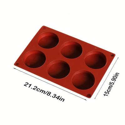 Food Grade Silicone 6-Cavity Nonstick Baking for Chocolate Rice and