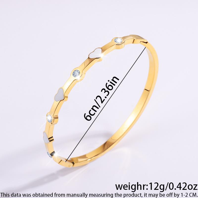 Starry Sky Silver Titanium Steel Bracelet for Women - High-End, Versatile, Full Diamond, Non-Fading Fashion Accessory