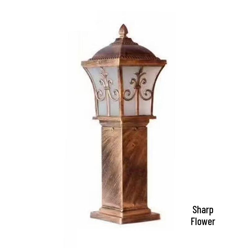 UOSU Modern Pointed Flower Outdoor Lawn Lamp