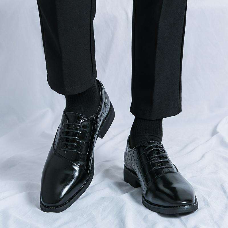 Oversized business men's leather shoes for Men Lace Up Oxfords for Male Wedding Party Office Business Casual Shoe Men 38-46