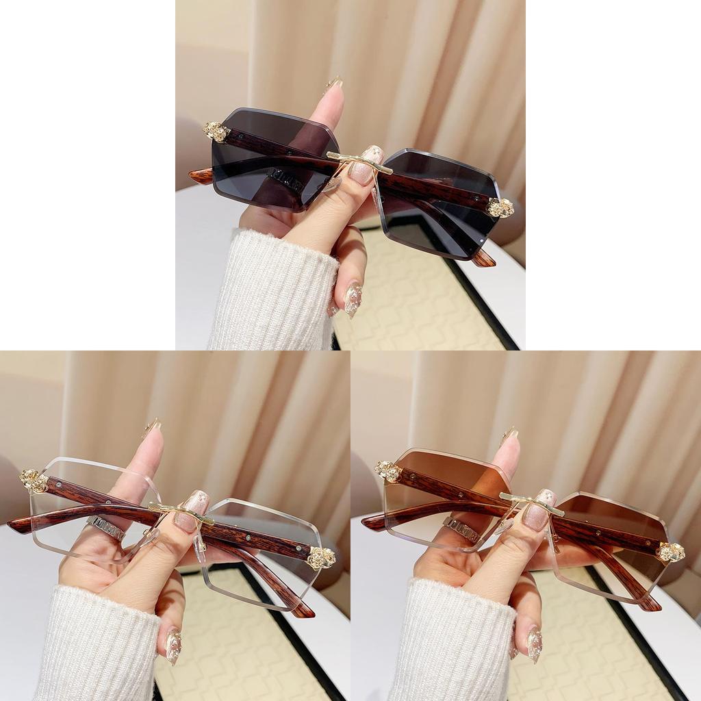 Geometric Metal Frame Sunglasses With Tinted Lenses For Fashion And Travel