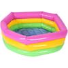 Three Ring Rainbow Foldable Inflatable Swimming Tub Toy Round Pool Baby Waterproof Playhouse Sand Table Fishing Toy Toddler Shower Bath for Children