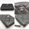 Used CHANEL MatrasseCoin Case Leather Women