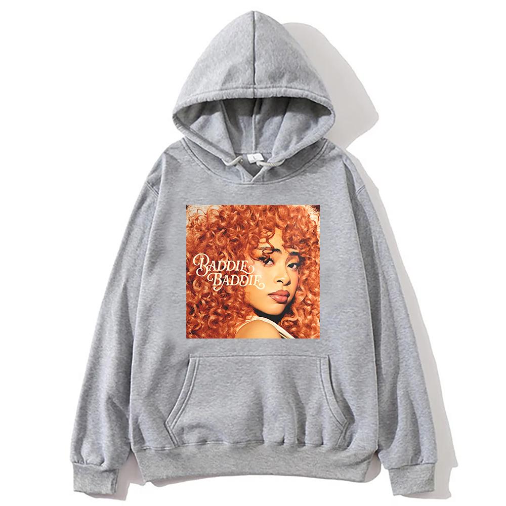 Ice Spice Baddie Baddie Pullover Mode Harajuku Ästhetische Hoodies Damen Herren Hip Hop mit Kapuze Streetwear Grafik Kleidung