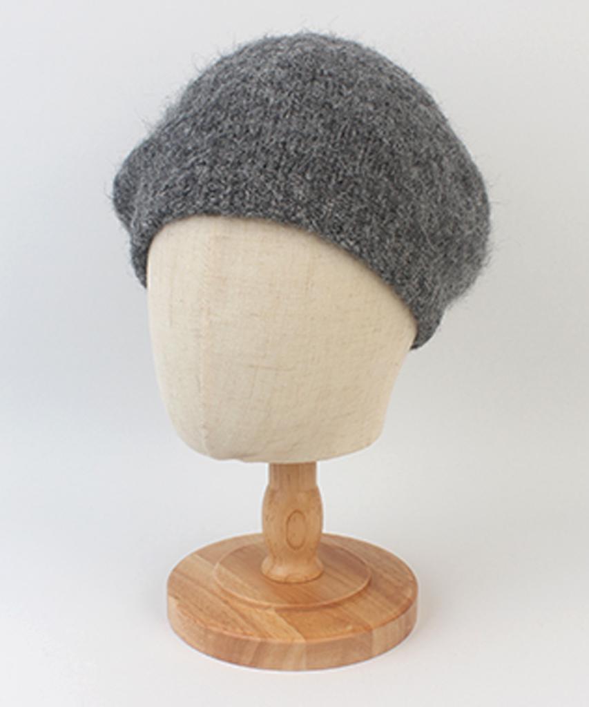 Yunibeosyeolkemiseuteuli Wool Gray Knit Beret