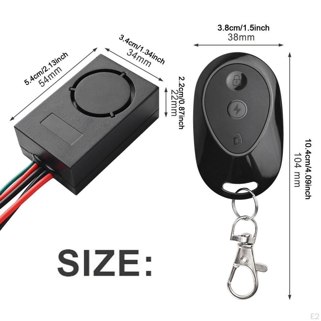 Electric Scooter Alarm XT30 Interface 115 dB Safe Anti Theft Security System