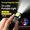 Mini COB LED USB‑C Rechargeable Flashlight, Powerful Waterproof EDC Work Light with Clip and Magnet for Camping Walking Outdoor Pocket Emergency Lamp
