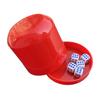 1 Set Dice Cup with Base 5 Dot Dice Heavy Duty Manual Shaker Cup Adults Family Night Bar Party Gambling Drinking Board Game Casino Equipment