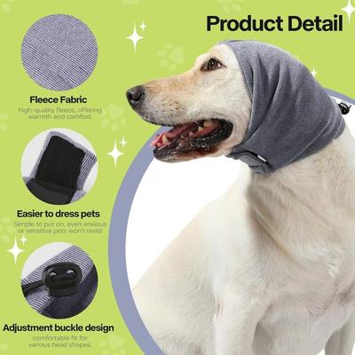Noise Protection Calming Ear Covers Windproof Wrap Design Ear Cover Hat Universal Anxiety Relief Dog Reducing Noise Hoodies