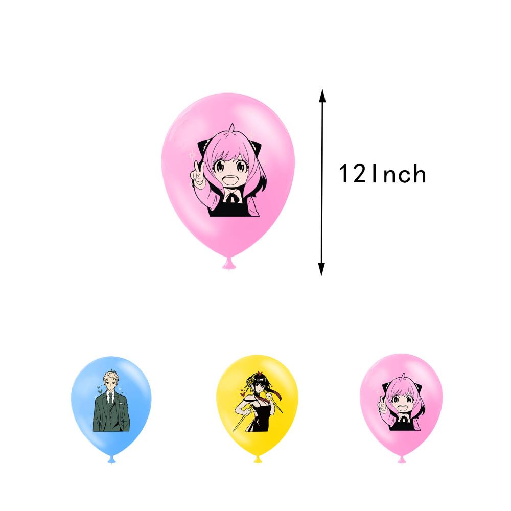 32pcs Spy Family Party Supplies Includes a Banner, Cake Toppers, Balloons