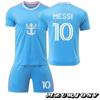 Maglia da Calcio Miami Messi N.10 per Bambini 2025/2026, Sportswear Blu in Poliestere
