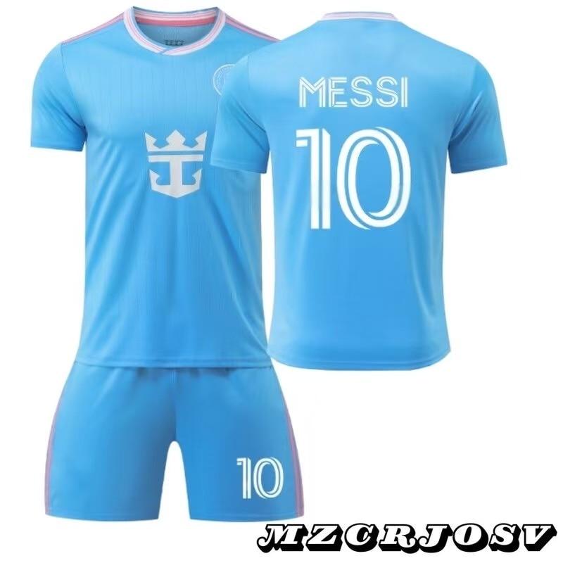 Maglia da Calcio Miami Messi N.10 per Bambini 2025/2026, Sportswear Blu in Poliestere